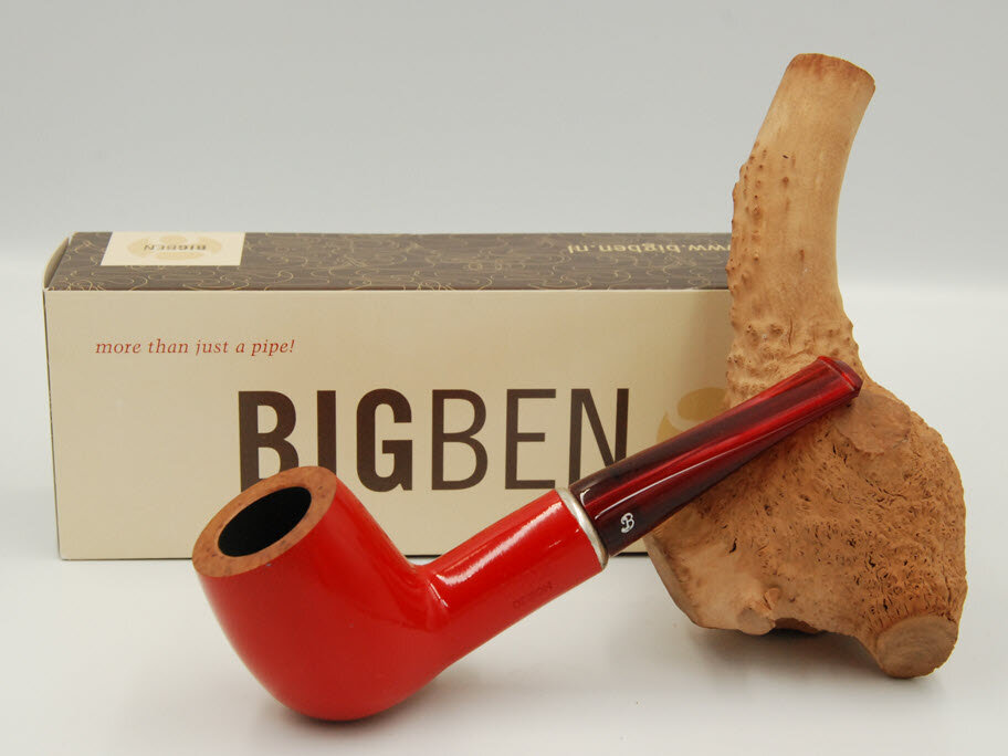 BigBen Odeon red polish 404 silver ring red mouthpiece - nature top