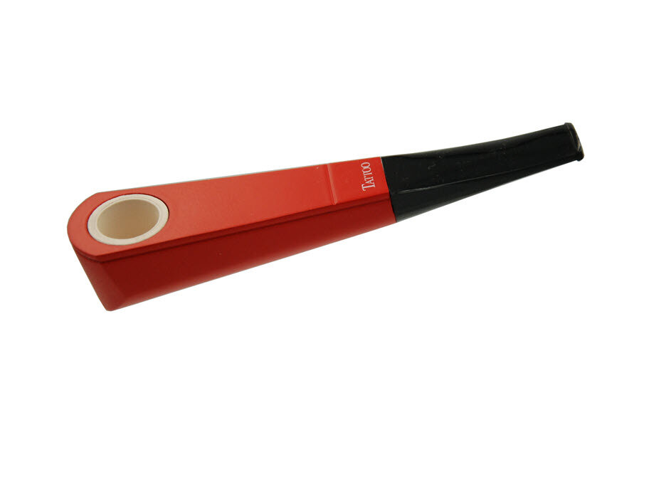 TATTOO pipe red matte ceramic bowl