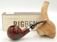 BigBen Odeon 642 2-tone red polish nature top silver ring