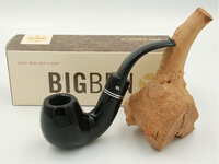 BigBen Odeon black polish 200 double allu ring black stem
