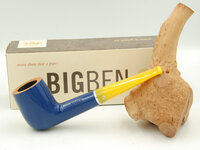 BigBen Patriot 402 bleu polish nature top - yellow stem tapered