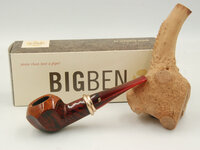 BigBen Phantom 2-tone red polish 495 red stem brass ring nature top XL