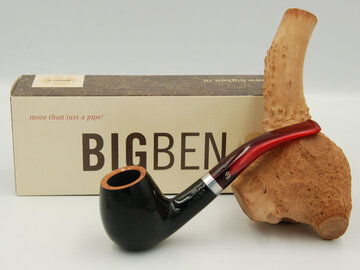 BigBen Sylvia black polish 802 nature top - red stem