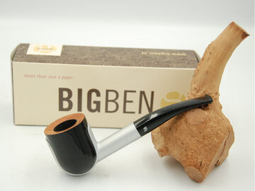 BigBen Mavyn black pol bowl - nature top - allu matte frame - black stem