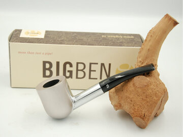 BigBen Mavyn silver matte bowl - allu polished frame - black stem