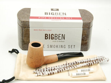BigBen Pipe Smoking Set 423 Pure semi straight