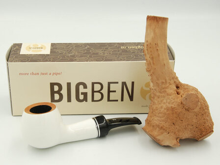 BigBen Barbados 648  white polish  black stem - nature top