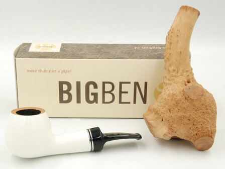BigBen Barbados 648  white polish  black stem - nature top