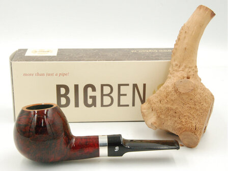 BigBen Odeon 819 2-tone red polish silver ring nature top