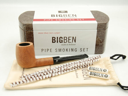 BigBen Pipe Smoking Set 406 elegant Pure straight