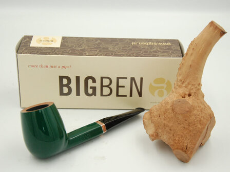 BigBen Pipe of the Year 2024 green high polish nature top acrylic stem