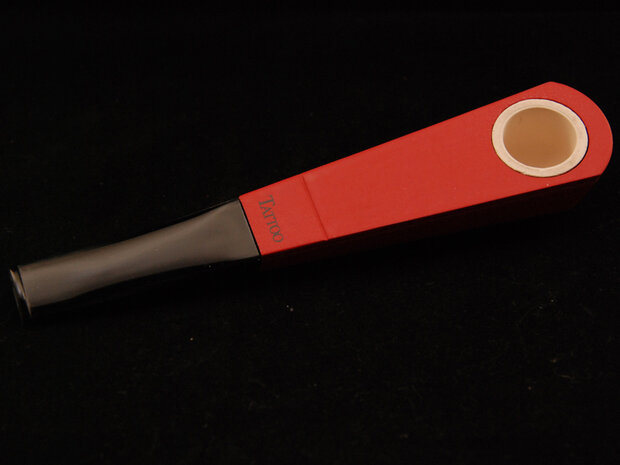 TATTOO pipe red matte ceramic bowl