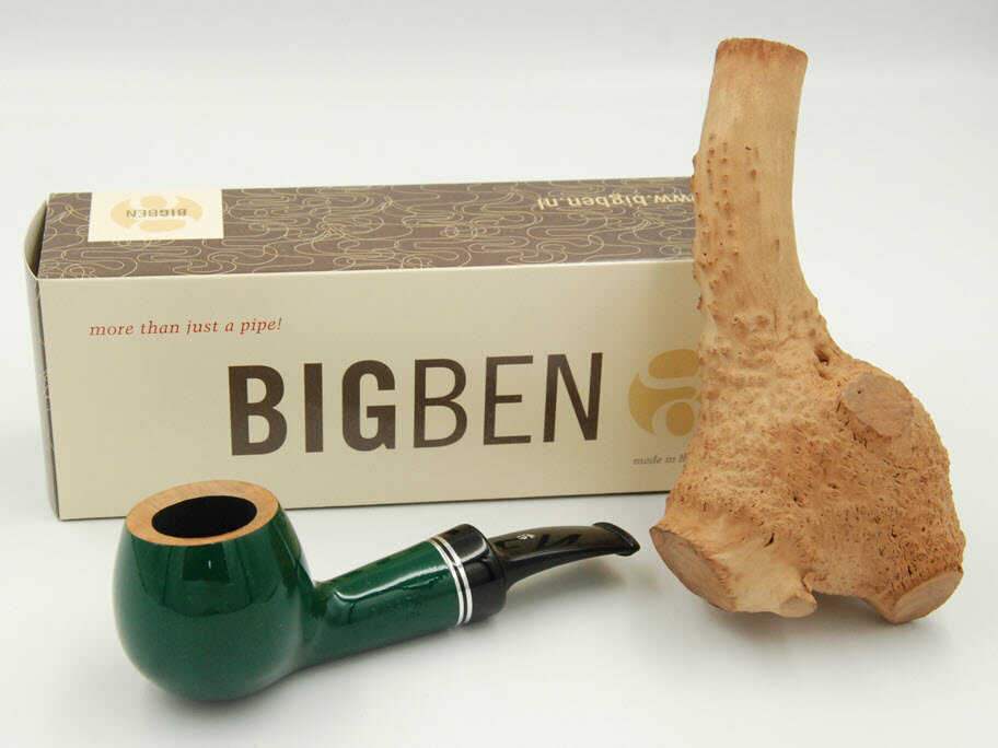 BigBen Barbados 648 green polish - black stem