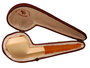 Block Meerschaum Rhodesian pipe - natural ambre stem (GR)_